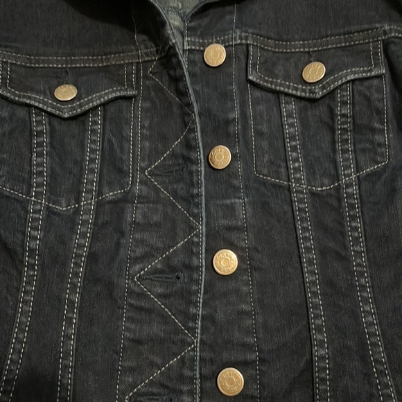 J.crew denim jacket. Dark jean. Size XS. Excellent condition! - Picture 2 of 5